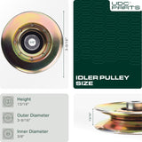  127783 Idler Pulley Replacement for AYP Husqvarna 127783 139245 532139245 532127783 532139245