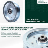 756-1229 Idler Pulley / 44 48 50 54 inch deck / Replacement for Cub Cadet MTD 01004081 Snapper 23966 7023966 RZT17 RZT22 RZT42 RZT50 LT1022 LT1024