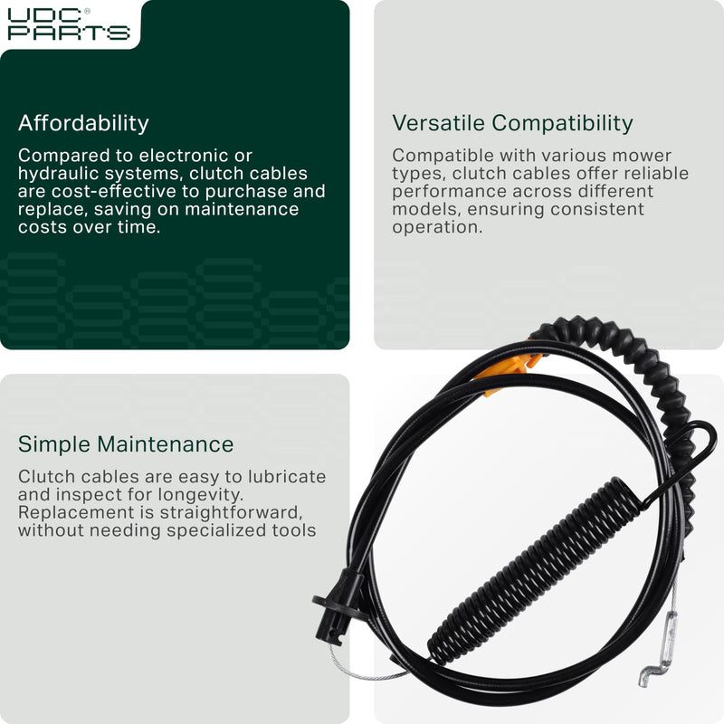 946-04173E Deck Engagement Cable Replacement for MTD Troy Bilt 946-04173C 746-04173B 746-04173 746-04173A 946-04173B 946-04173D 746-04173C 746-04173D 746-04173E Bronco Horse Pony LT1500