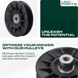  532194326 Idler Pulley Replacement for Husqvarna Craftsman Poulan 194326 532194327 194327 YTH2348 YTH2246 YTH2454 YTH2042 CT126 CT154 CTH126 CTH164T