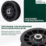  539110311 Idler Pulley Replacement for Husqvarna Craftsman and Poulan Mower 14259 607163 MZ6125 RZ3016 RZ4219 RZ4619