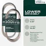  954-0467A, 954-0467 Mower Drive Belt Replacement for Craftsman LT2000 | Toro LX460, LX420 & More | Aramid Cord