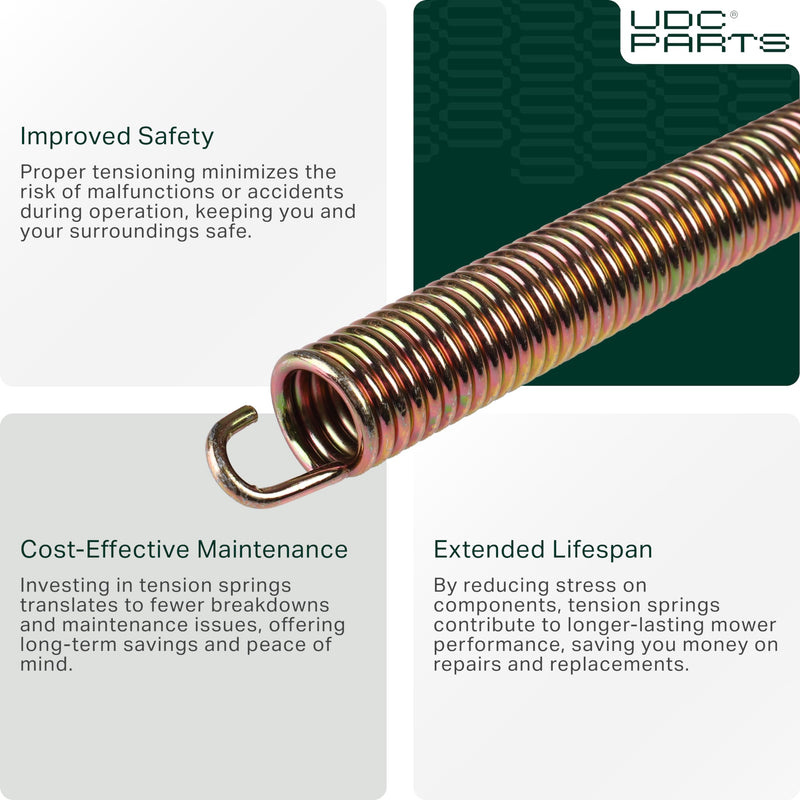  732-0459C Tension Spring / 2 pcs / Replacement for MTD Cub Cadet 732-0459 732-0459B 932-0459 LTX1040 LT-1024 LGTX-1050 Yard Machine 136E470F000