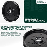  AM121602 Idler Pulley / 48 inch Deck / Replacement for John Deere AM106627 AUC16698 LT133 LT160 F725 X320 GT235 LT155 GT225 Scotts Z445 Z425