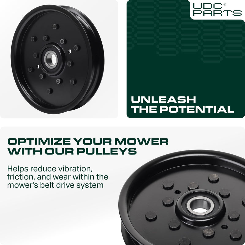  AM121602 Idler Pulley / 48 inch Deck / Replacement for John Deere AM106627 AUC16698 LT133 LT160 F725 X320 GT235 LT155 GT225 Scotts Z445 Z425