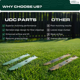  116-6358-03 Mower Blades Replacement for Toro TimeMaster 30 Inch 120-9500-03 TurfMaster 30