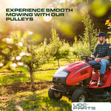  532195945 Idler Pulley / 42 46 inch deck / Replacement for Craftsman Poulan Husqvarna 195945 197473 197473 532197473 CT153 CT154 CTH163T CTH164T CTH173