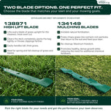  134149 Mulching Blades Replacement for Craftsman 42 Inch 532134149 Husqvarna 138971 422719 YTH18542 YTA18542 YTH1842 138971 532138971 138498 Poulan PO17542LT YTH1542XP YTH22V42 / 2 Pack