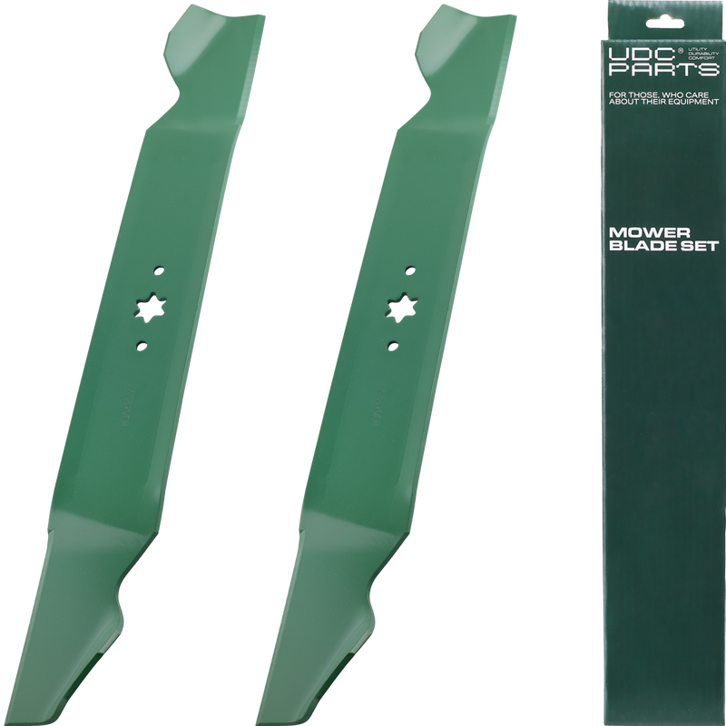  UDC Parts Mulching Blades 942-04244A 46 Inch / 2 Pack / Fits MTD, Cub Cadet, Troy Bilt, Craftsman Replaces OEM no. 942-04290 942-04244 742-04244 742-04244A XT1 XT2 LTX1045 LTX1046 RZT L46