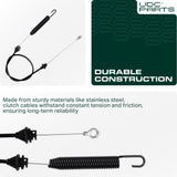  UDC Parts 946-04092 Clutch Cable for 46 inch MTD Troy-Bilt 746-04092 Toro 112-0504 LX420 LX425 LX460 Lawn Mowers