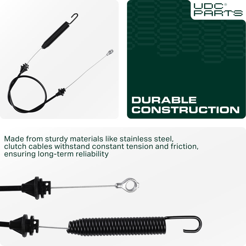 UDC Parts 946-04092 Clutch Cable for 46 inch MTD Troy-Bilt 746-04092 Toro 112-0504 LX420 LX425 LX460 Lawn Mowers