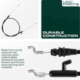 Cub Cadet Aftermarket Parts -  UDC Parts 746-04661A Clutch Cable for 51 inch MTD Craftsman Troy Bilt Yard Machines 946-04661 746-04661 946-04661A TB100 TB110 TB115 TB120 Lawn Mowers
